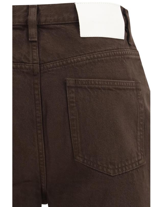 루루 드 시종 [해외직구][K68]LOULOU DE SAISON JUDELDS BROWN 여성 청바지 데님 진 데님진 Jude Jeans 착용컷