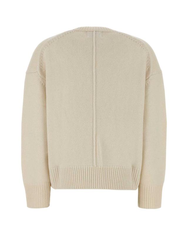 루루 드 시종 [해외직구][X45]LOULOU DE SAISON PIALDS IVORY 여성 스웨터 니트 가디건 Ivory wool Pia sweater 착용컷