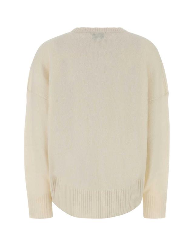 루루 드 시종 [해외직구][X45]LOULOU DE SAISON ANTONLDS IVORY 여성 스웨터 니트 가디건 Ivory cashmere oversize Anton sweater 착용컷