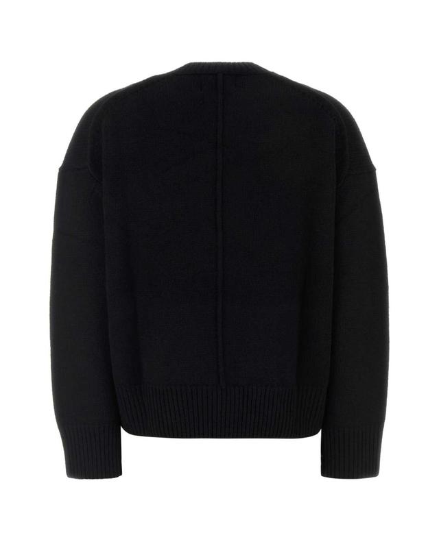 루루 드 시종 [해외직구][X45]LOULOU DE SAISON PIALDS BLACK 여성 스웨터 니트 가디건 Black wool Pia sweater 착용컷