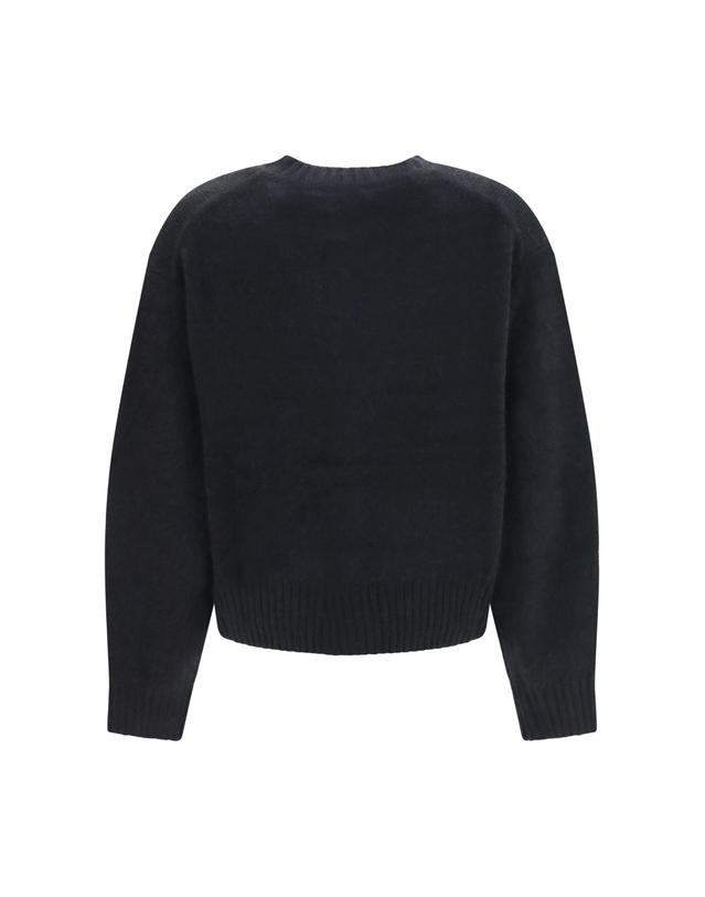 루루 드 시종 [해외직구][K68]LOULOU DE SAISON REMUS BLACK 여성 니트 스웨터 가디건 Remus wool blend Cardigan 착용컷