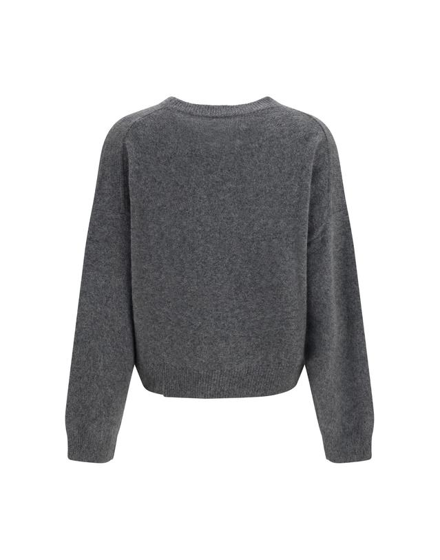 루루 드 시종 [해외직구][K68]LOULOU DE SAISON TRISTANLDS ANTHRACITE 여성 니트 스웨터 가디건 Tristan wool blend crewneck Sweater 착용컷