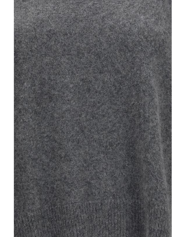 루루 드 시종 [해외직구][K68]LOULOU DE SAISON TRISTANLDS ANTHRACITE 여성 니트 스웨터 가디건 Tristan wool blend crewneck Sweater 착용컷