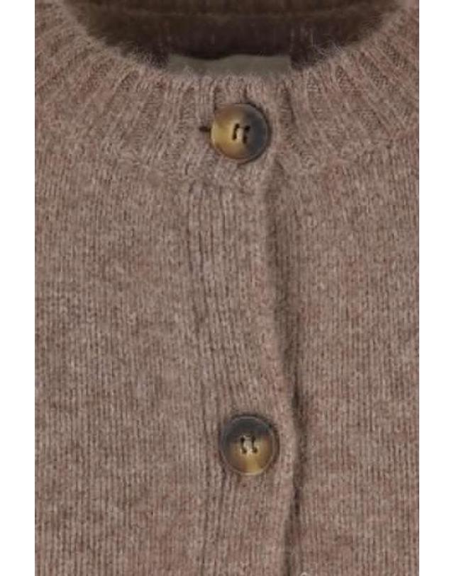 루루 드 시종 [해외직구][E32]LOULOU DE SAISON REMUSASHESMELANGE 의류 니트 스웨터 가디건 LOULOU DE SAISON Remus cropped cardigan in cashmere 착용컷