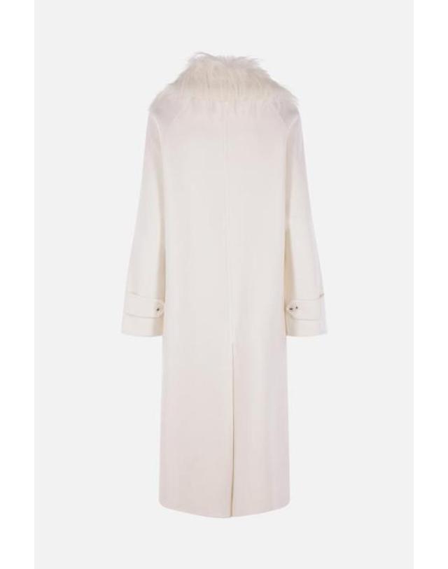 루루 드 시종 [해외직구][E32]LOULOU DE SAISON YRSAIVORY 여성 코트 LOULOU DE SAISON Yrsa coat in wool and cashmere 착용컷