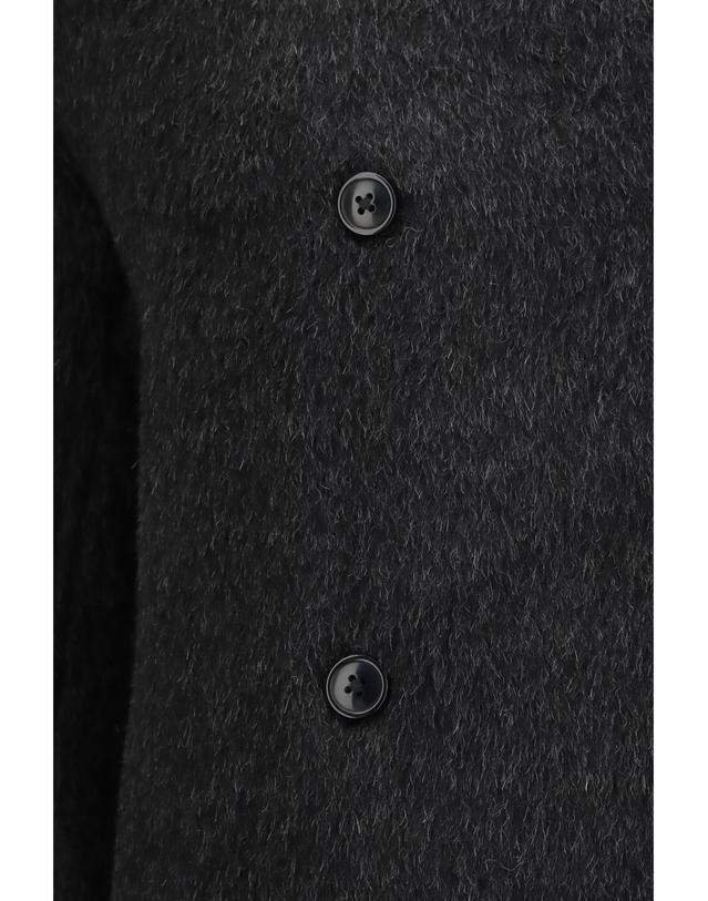 루루 드 시종 [해외직구][K68]LOULOU DE SAISON WES ANTHRACITE 여성 자켓 베스트 봄버 파카 베스트 블레이저 Wes double breasted alpaca Jacket 착용컷