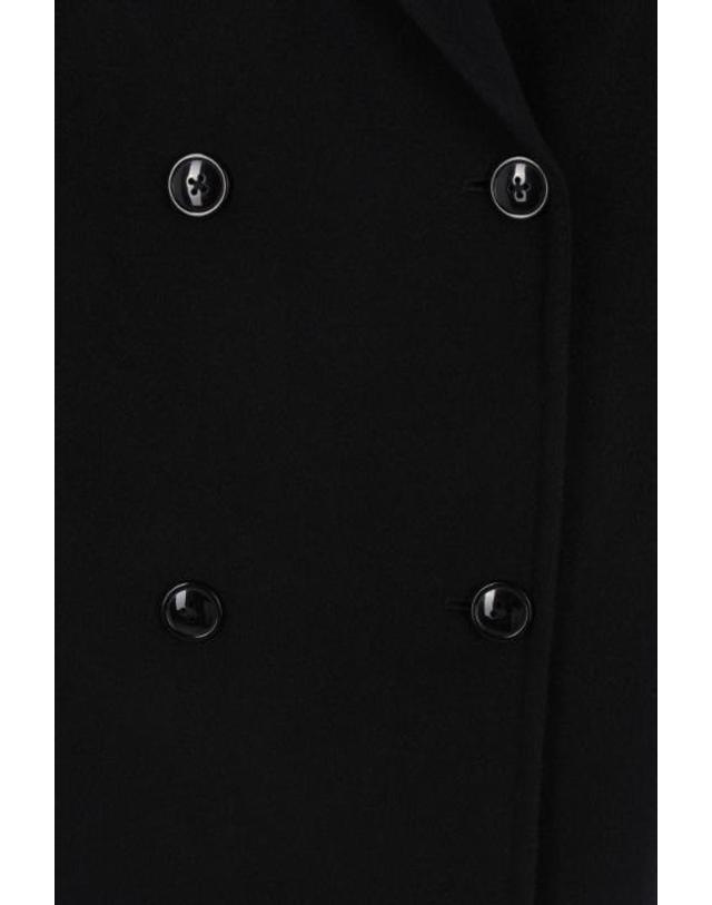 루루 드 시종 [해외직구][E32]LOULOU DE SAISON IRVINBLACK 여성 코트 LOULOU DE SAISON Irvin double breasted coat in wool 착용컷