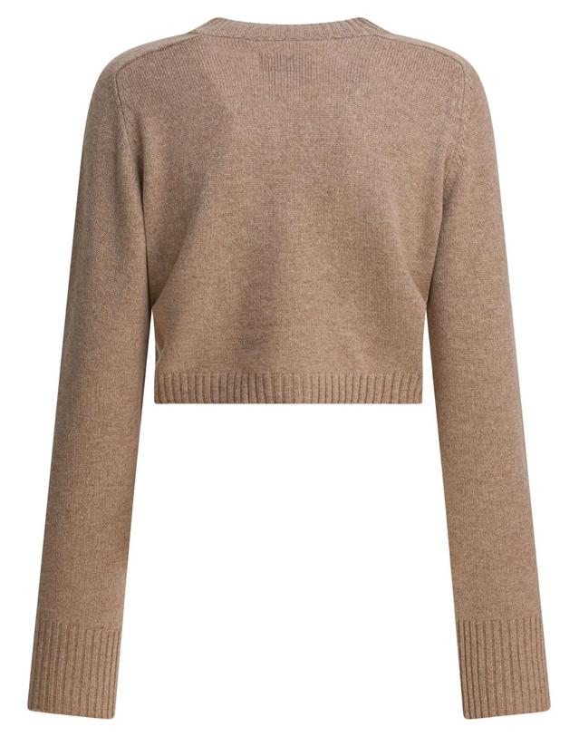 루루 드 시종 [해외직구][V90]LouLou De Saison ZEPHIR LDSBEIGE MELANGE 여성 니트 스웨터 가디건 Knitwear 착용컷