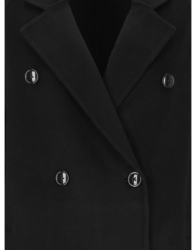 루루 드 시종 [해외직구][A94]LOULOU DE SAISON IRVINBLACK 여성 코트 아우터 LOULOU DE SAISON LOULOU DE SAISON Irvin Double Breasted Coat Cashmere 착용컷