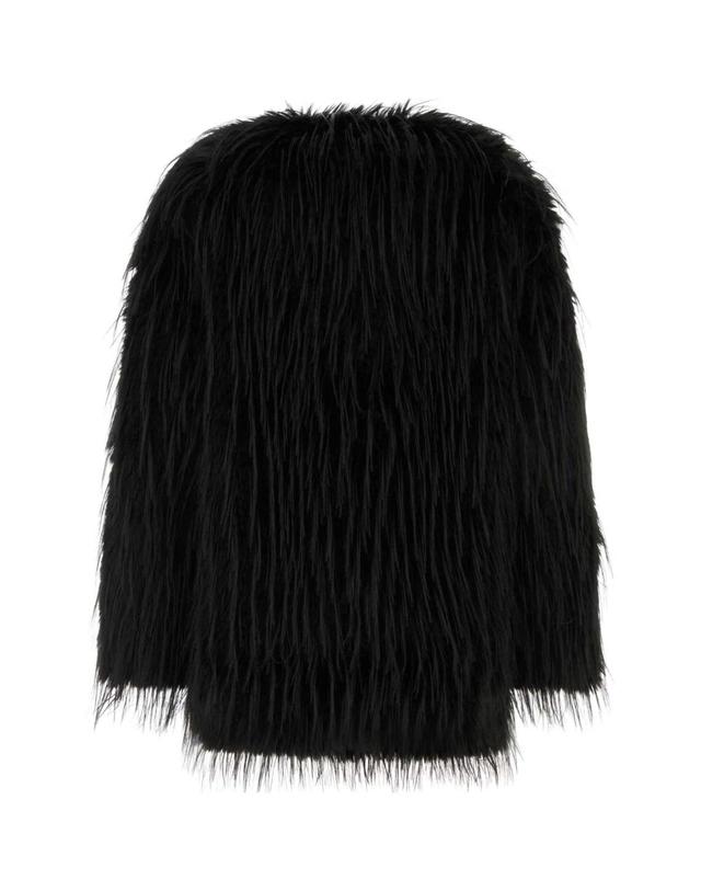 루루 드 시종 [해외직구][X45]LOULOU DE SAISON ROWE BLACK 여성 코트 하프 롱 트렌치 오버코트 코트자켓 Black Rowe eco fur 착용컷