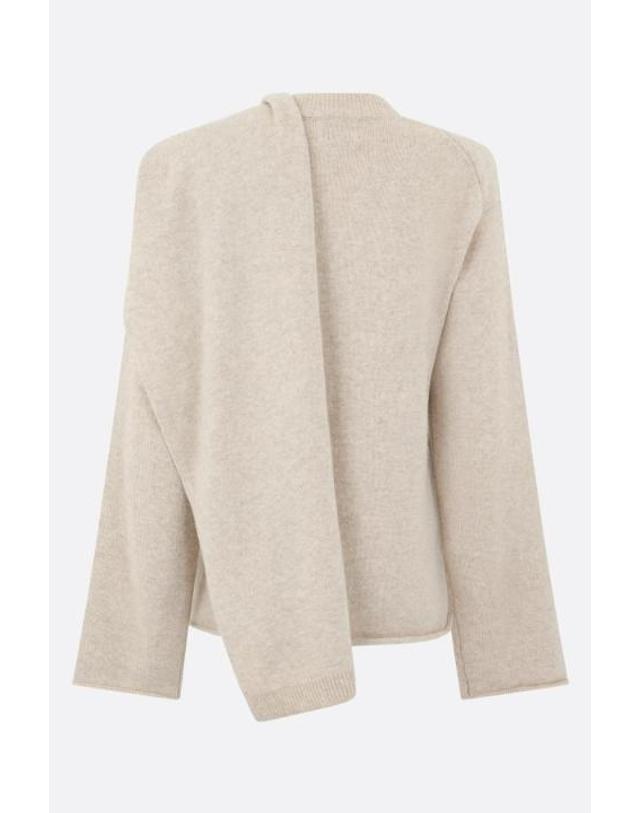 루루 드 시종 [해외직구][E32]LOULOU DE SAISON FRANCESBEIGEMELANGE 의류 니트 스웨터 가디건 LOULOU DE SAISON Frances sweater in cashmere 착용컷