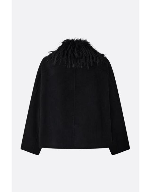루루 드 시종 [해외직구][E32]LOULOU DE SAISON RAFEBLACK 여성 블레이저자켓 LOULOU DE SAISON Rafe blazer in wool and cashmere 착용컷