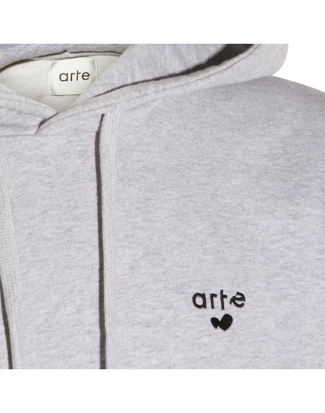 매튜 아르떼 앤트워프 [해외직구][S27]ARTE ANTWERP SS26133H20 남성 맨투맨 후드 스웨트셔츠 후드집업 라운드티 크루넥 티셔츠 GREY COTTON SWEATSHIRT 착용컷