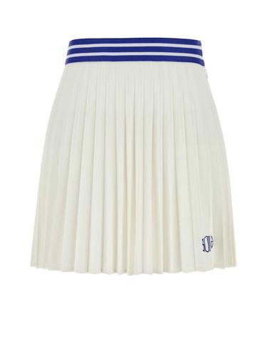 [해외직구][X45]보디 WRF24CS021 CREAM 여성 스커트 치마 롱 미디 미니스커트 White piquet Court mini skirt