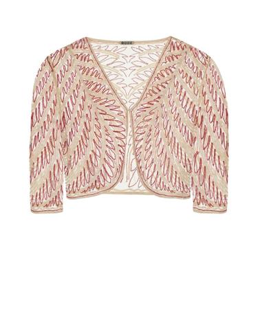 [해외직구][X45]보디 WRS26SH015 PINKCREAM 여성 셔츠 남방 반팔 긴팔 블라우스 Embellished mesh Rita cardigan