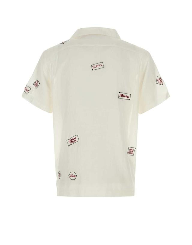 보디 [해외직구][X45]보디 MRF25SH040 WHITE 남성 셔츠 남방 긴팔 반팔 White cotton blend On Air shirt 착용컷