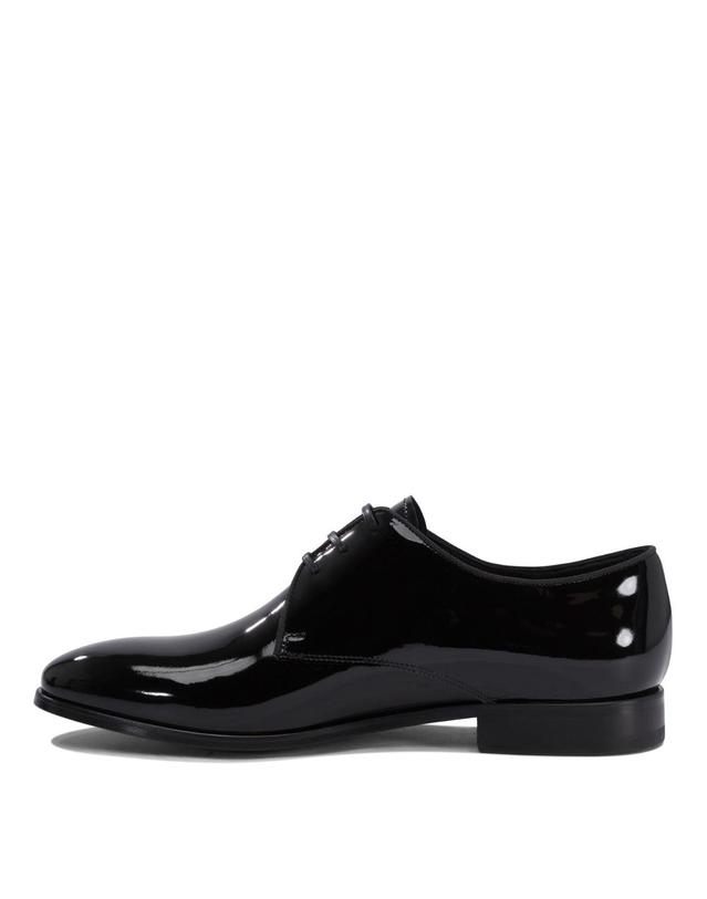 파비 [해외직구][V90]Fabi FU1300VERNICENERO 남성 레이스업슈즈 더비슈즈 구두 Patent leather oxford 착용컷