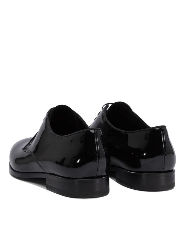 파비 [해외직구][V90]Fabi FU1300VERNICENERO 남성 레이스업슈즈 더비슈즈 구두 Patent leather oxford 착용컷