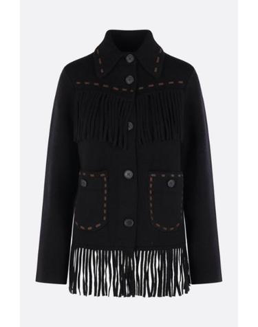 [해외직구][E32]GUEST IN RESIDENCE W48019JMBLK 여성 자켓 코트 데님 가죽 블레이저 재킷 로고 라이더 GUEST IN RESIDENCE western jacket in wool and cashmere blend