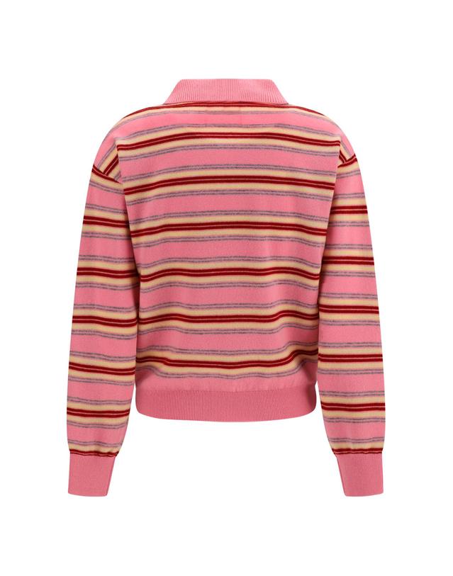 게스트 인 레지던스 [해외직구][K68]GUEST IN RESIDENCE W43810JL SPRCO 여성 니트 스웨터 가디건 College striped Polo Sweater 착용컷
