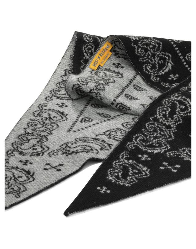 게스트 인 레지던스 [해외직구][V90]Guest in Residence A25210ALBLACK HEATHER GREY 여성 스카프 목도리 머플러 숄 Scarves Silk scarves 착용컷