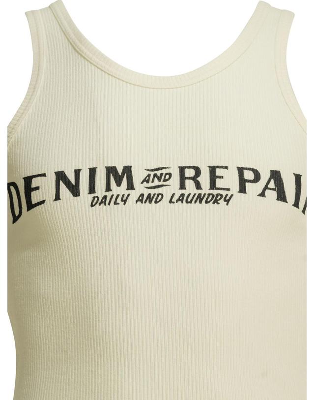 캐피탈 [해외직구][V90]KAPITAL K2603SC034WHITE 남성 티셔츠 민소매 탑 Denim Repair Tank Top 착용컷