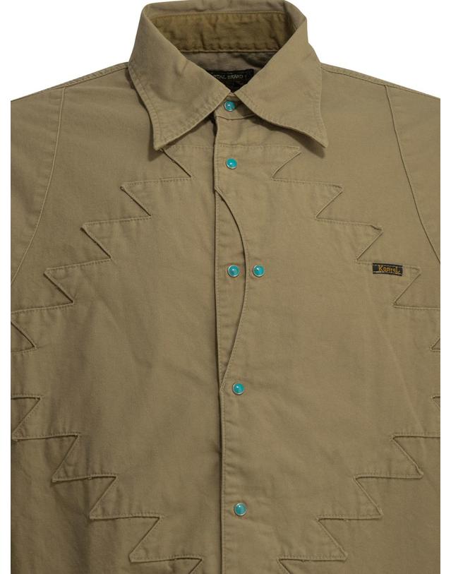 캐피탈 [해외직구][V90]KAPITAL K2604LS087BEIGE 남성 셔츠 남방 Thunderbird Husky Casual Shirt 착용컷