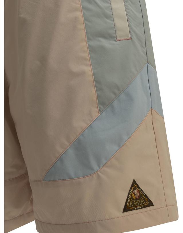 캐피탈 [해외직구][V90]KAPITAL K2605SP200LIGHTPINK 남성 수영복 스윔팬츠 수영바지 Shaka Beach Shorts 착용컷