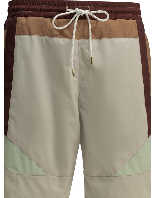 캐피탈 [해외직구][V90]KAPITAL K2605SP200LIGHTGRAY 남성 수영복 스윔팬츠 수영바지 Shaka Beach Shorts 착용컷