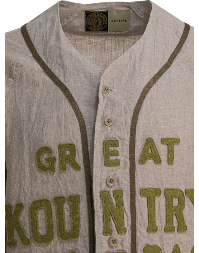 캐피탈 [해외직구][V90]KAPITAL EK 1625SSABEIGE 남성 셔츠 남방 Great Kountry Casual Shirt 착용컷