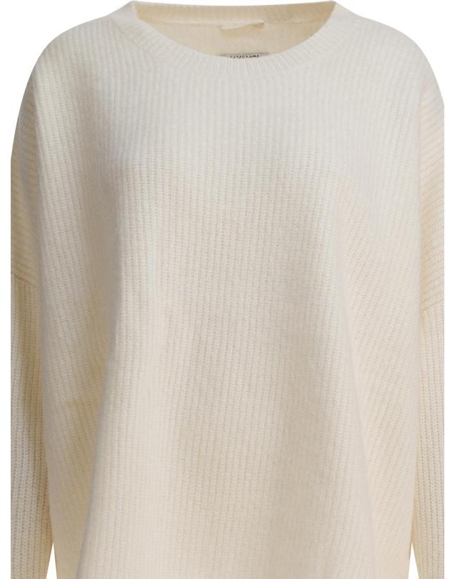 막스앤모이 맥스앤모이 [해외직구][V90]MaxMoi H25POEMAWHITE 여성 니트 스웨터 가디건 Cashmere blend crewneck sweater 착용컷