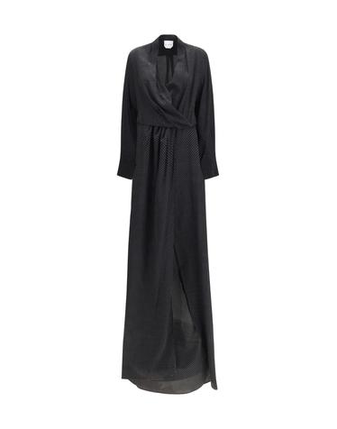 [해외직구][K68]SA SU PHI S26585 0690 여성 원피스 드레스 롱원피스 맥시원피스 Criss Cross polka dot silk crepe de chine long Dress