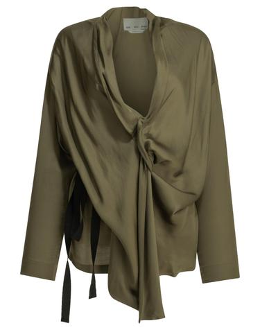 [해외직구][V90]Sa Su Phi S26134VS0750 여성 셔츠 블라우스 남방 Viscose draped shirt