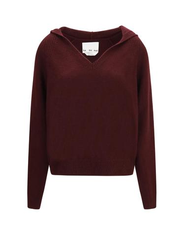 [해외직구][K68]SA SU PHI W26667 0550 여성 니트 스웨터 가디건 Cashmere hooded Sweater