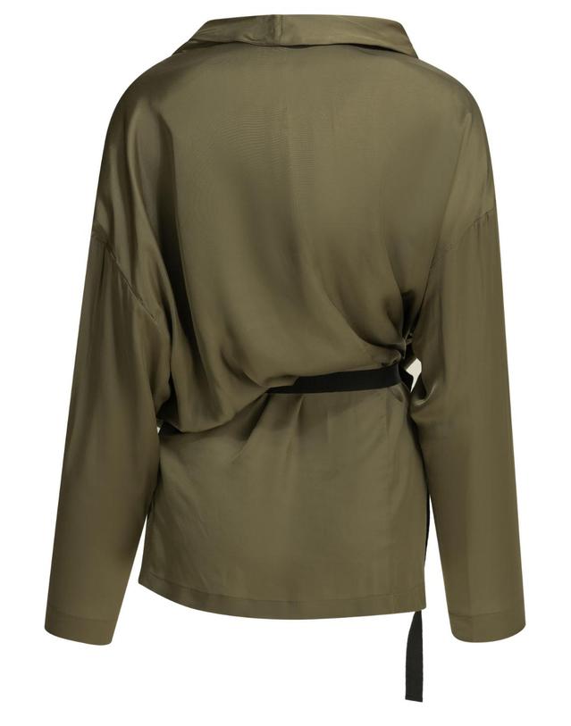 사수피 [해외직구][V90]Sa Su Phi S26134VS0750 여성 셔츠 블라우스 남방 Viscose draped shirt 착용컷