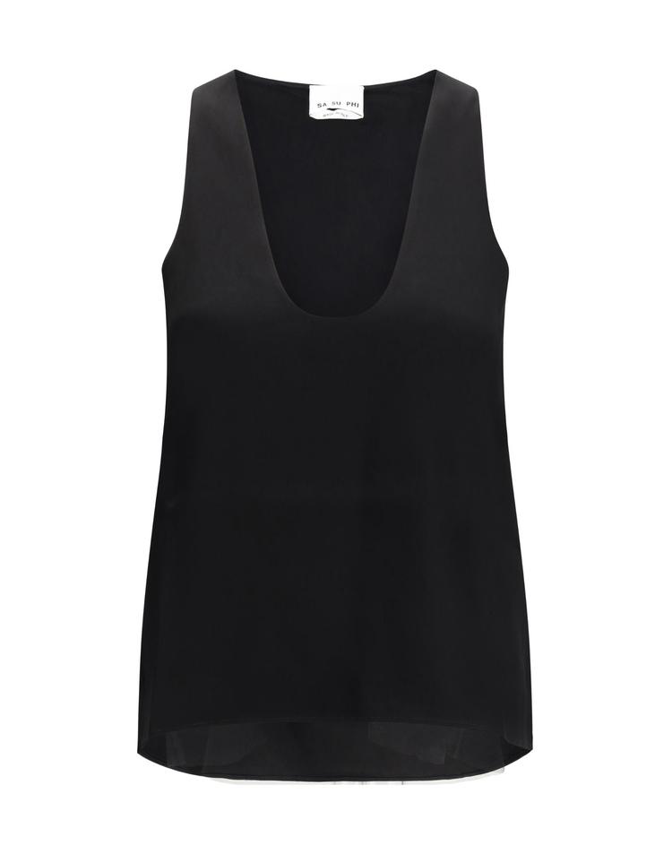 [해외] [사수피] [K68]SA SU PHI W25400 0900 여성 티셔츠 민소매 탑 나시 Sleevless Top FIMRXX00019