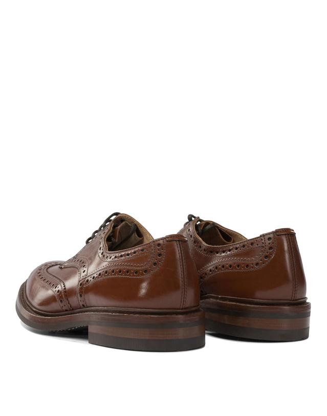 트릭커스 [해외직구][V90]Trickers BOURTON 5MARRON ANTIQUE 남성 레이스업슈즈 더비슈즈 구두 Bourton Derby 착용컷