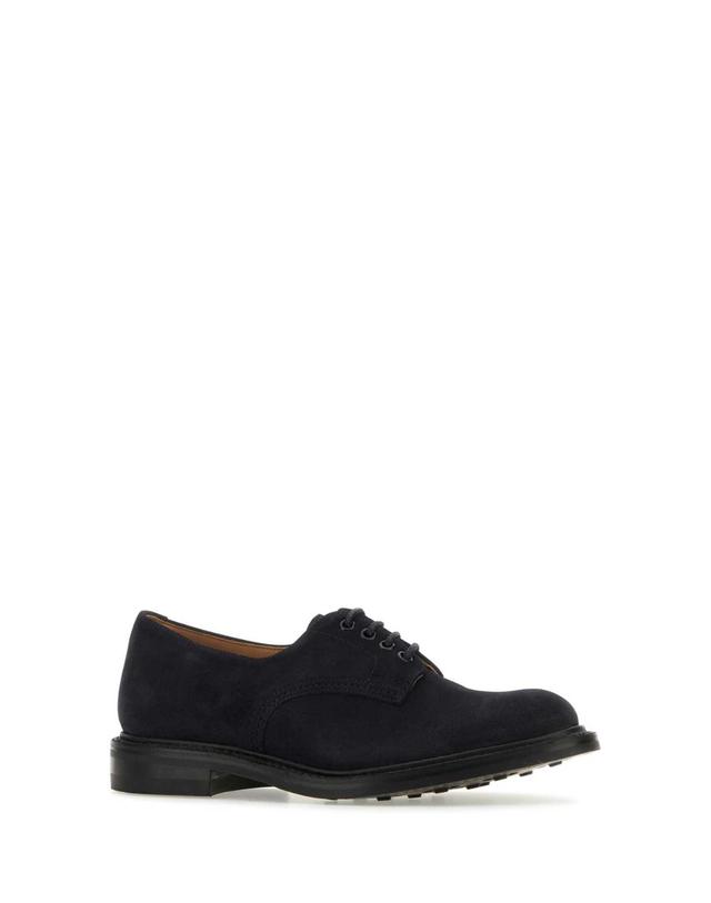 트릭커스 [해외직구][X45]TRICKERS DANIELOXREVERSED NAVY 남성 레이스업 옥스퍼드 더비슈즈 윙팁 드레스슈즈 Midnight blue suede Daniel lace up shoes 착용컷