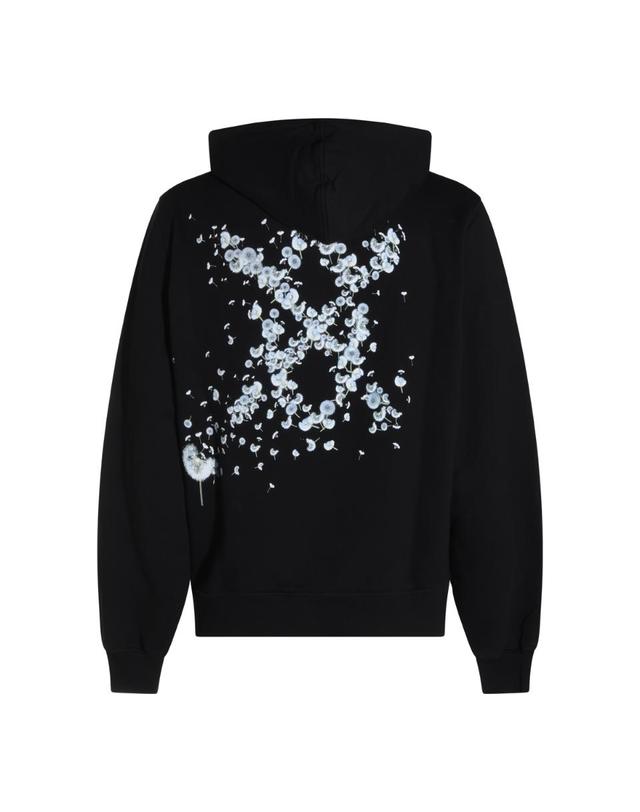 데일리 페이퍼 [해외직구][Q11]DAILY PAPER 2610125BLACK 남성 맨투맨 스웨트셔츠 후드 BLACK COTTON SWEATSHIRT 착용컷