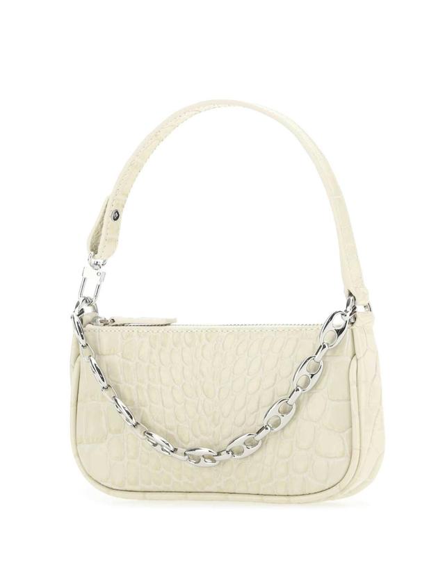 바이파 바이 파 [해외직구][X45]BY FAR 20CRMIRACEDSMA CREAM 여성 토트백 쇼퍼백 탑핸들백 핸드백 Ivory leather Mini Rachel handbag 착용컷