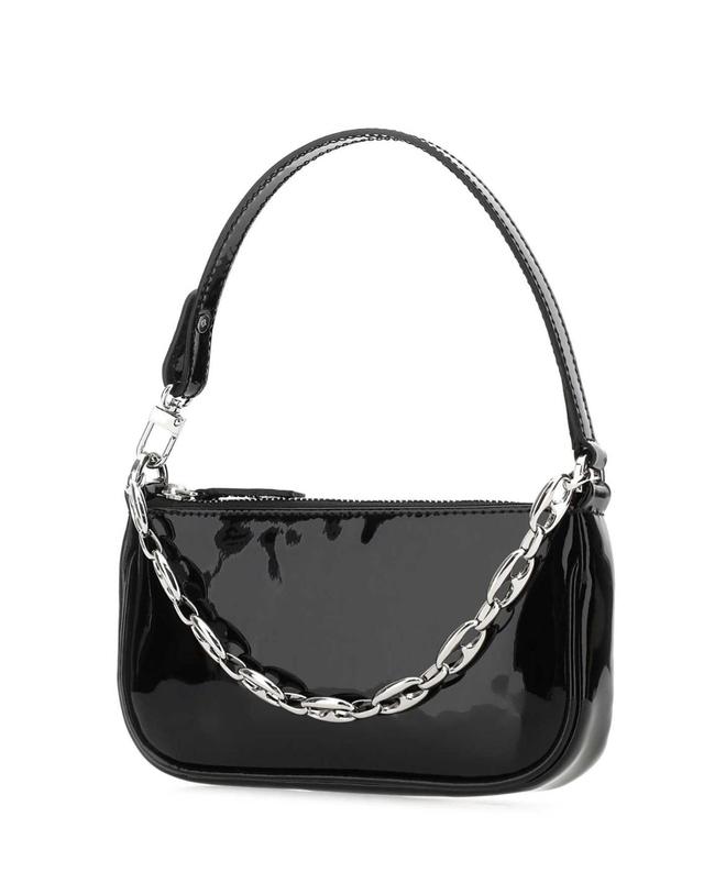 바이파 바이 파 [해외직구][X45]BY FAR 20SSMIRABLPSMA BL 여성 토트백 쇼퍼백 탑핸들백 핸드백 Black leather mini Rachel handbag 착용컷