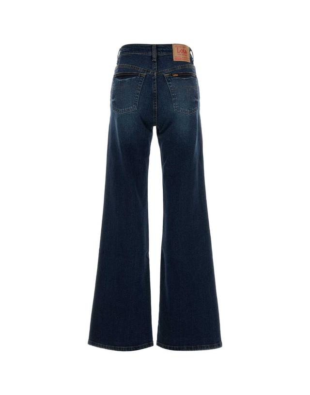 로이스 [해외직구][X45]LOIS 35008131 L34 여성 데님 청바지 진 데님진 Stretch denim Lindsay wide leg jeans 착용컷