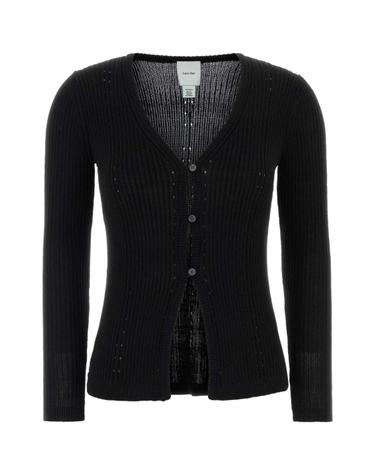 [해외직구][X45]캘빈클라인 LV047G317G UB1 여성 스웨터 니트 가디건 Black knit cardigan