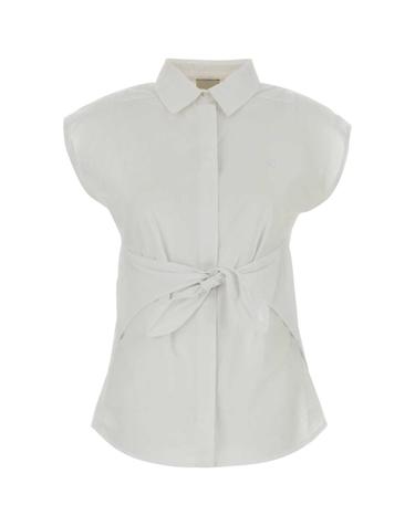 [해외직구][X45]캘빈클라인 LV044G164G YAA 여성 셔츠 남방 블라우스 White poplin shirt