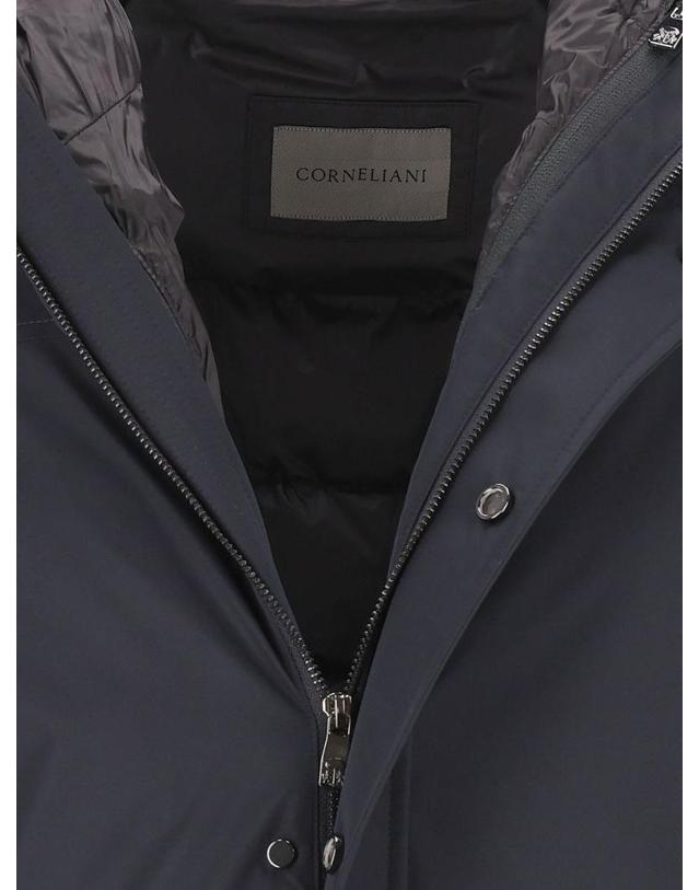 꼬르넬리아니 코르넬리아니 [해외직구][A94]CORNELIANI 2825V22A20146001 남성 블레이저 자켓 CORNELIANI CORNELIANI Hooded Long Down Jacket 착용컷