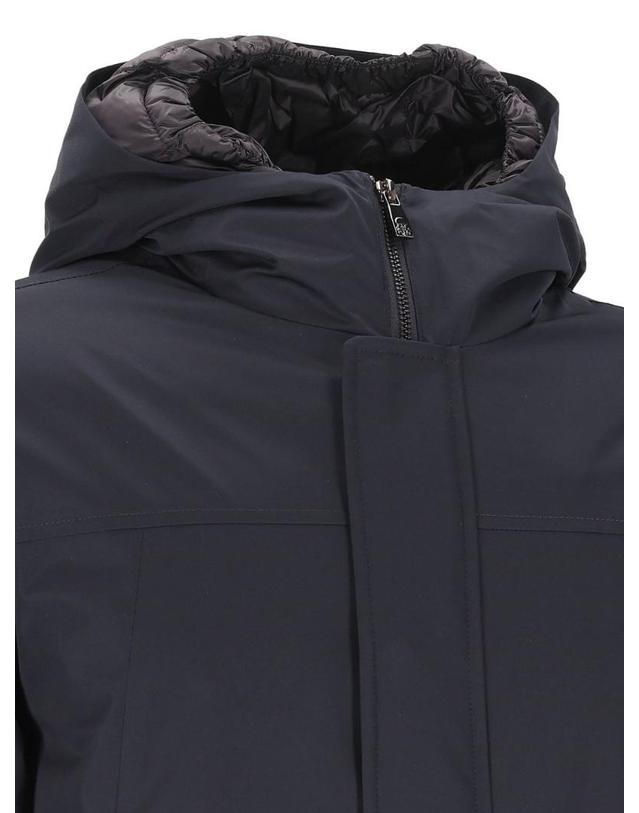 꼬르넬리아니 코르넬리아니 [해외직구][A94]CORNELIANI 2825V22A20146001 남성 블레이저 자켓 CORNELIANI CORNELIANI Hooded Long Down Jacket 착용컷