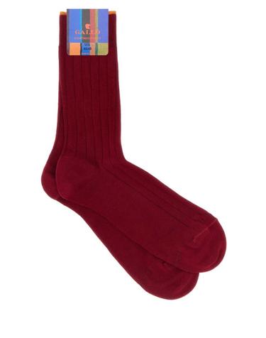 [해외직구][X45]GALLO AP516557 13615 남성 양말 삭스 Red stretch cotton blend socks