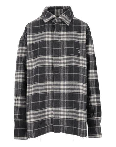 [해외직구][A94]ICON DENIM JAZZYCROSS 여성 셔츠 블라우스 ICON DENIM ICON DENIM Oversized Check Shirt