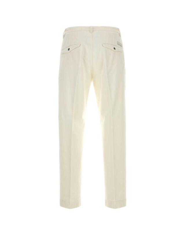 나인 인 더 모닝 [해외직구][X45]NINE IN THE MORNING 9SS25TI77H48 MILK 남성 바지 면바지 조거 카고 와이드 White cotton Tim pant 착용컷