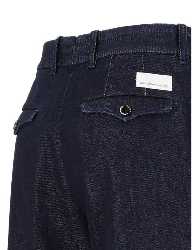 나인 인 더 모닝 [해외직구][A94]NINE IN THE MORNING FMM33V94RINSE 여성 청바지 데님진 NINE IN THE MORNING NINE IN THE MORNING Fiamma Regular Fit Chino Trousers 착용컷